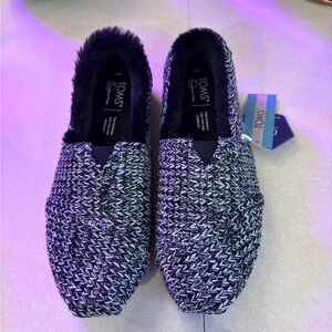 TOMS Monochrome Knit Slip-Ons